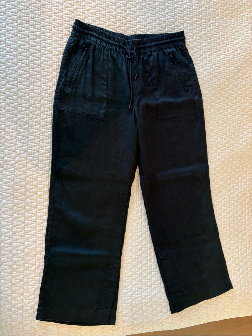 Athleta Retreat Linen Pants Black
